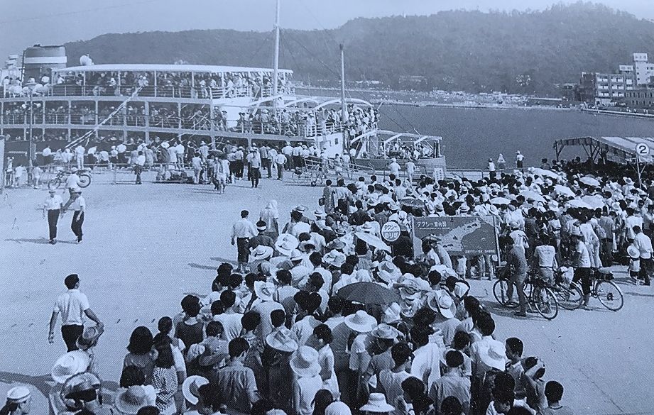 昭和30年代の淡路島洲本港
