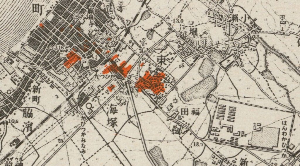 1945年7月9〜10日の貝塚空襲概況。国立公文書館より