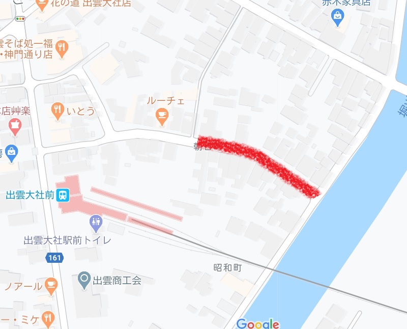 大社柳町遊郭地図