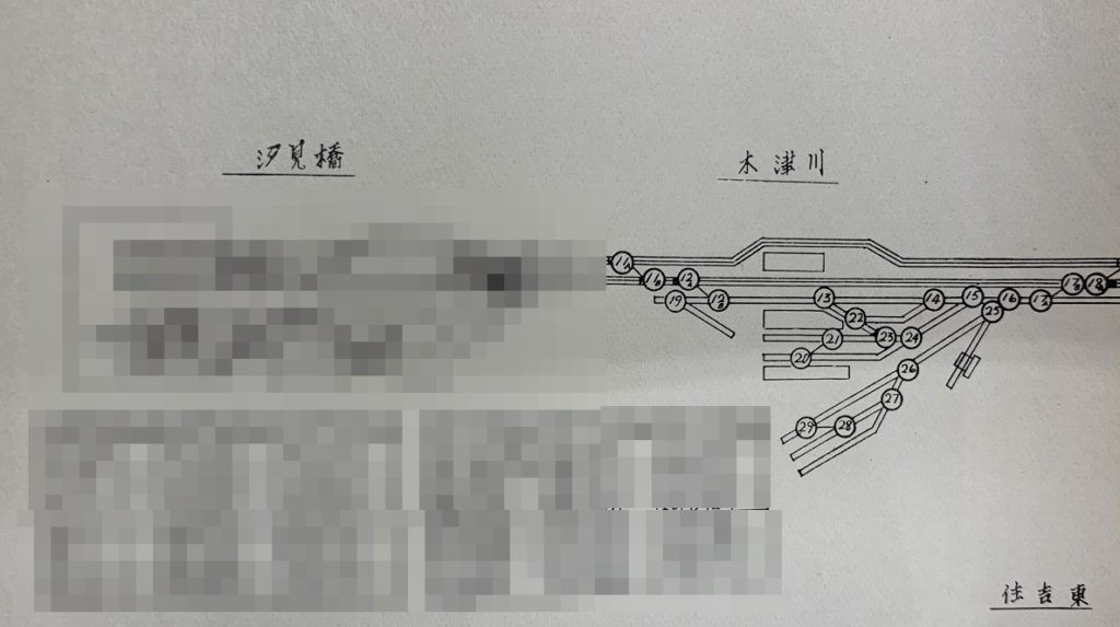 木津川駅線路ポイント