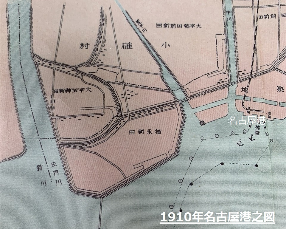 明治後期の名古屋港の地図