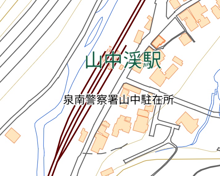 山中渓駅地図