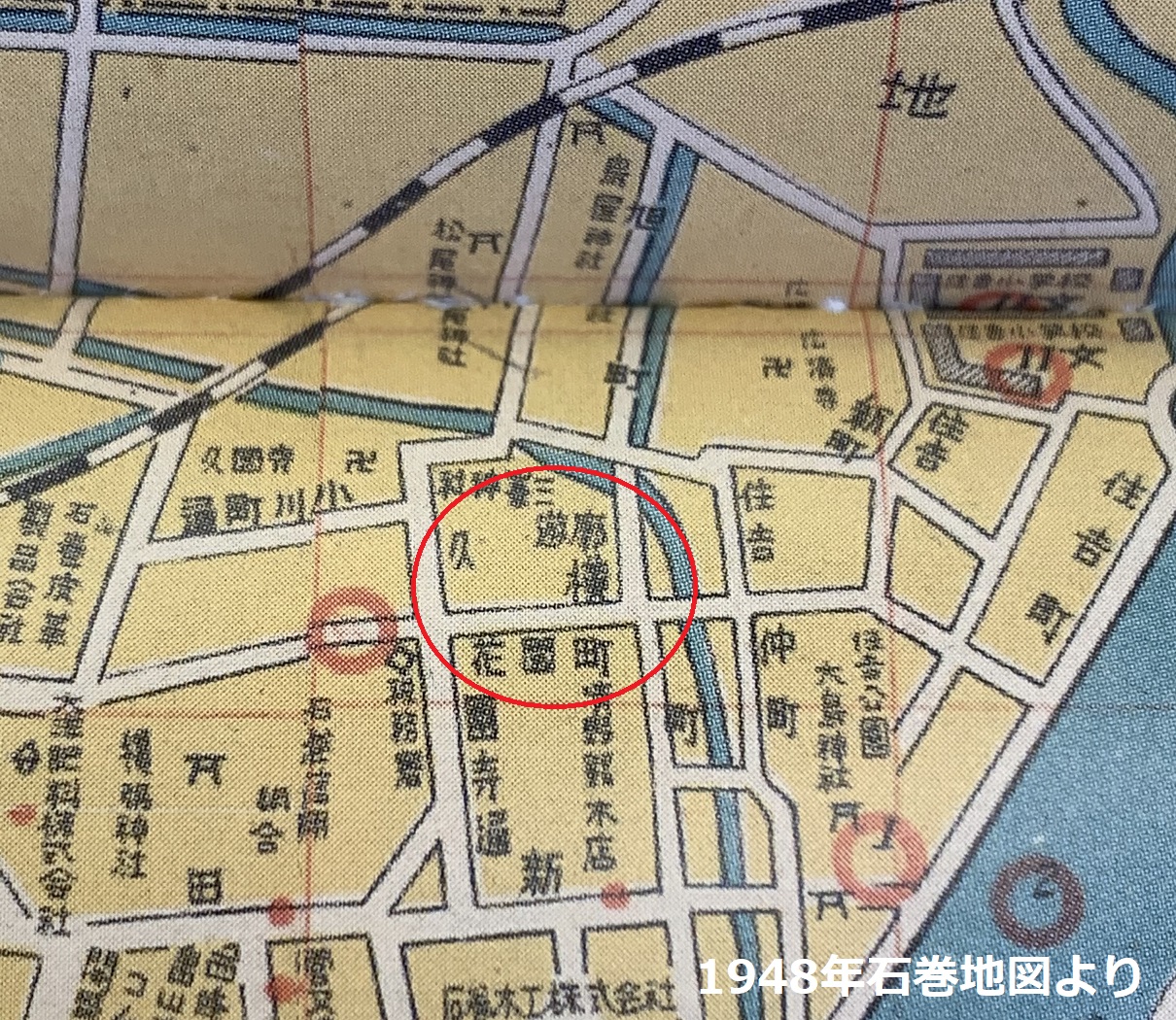 石巻遊郭赤線地図