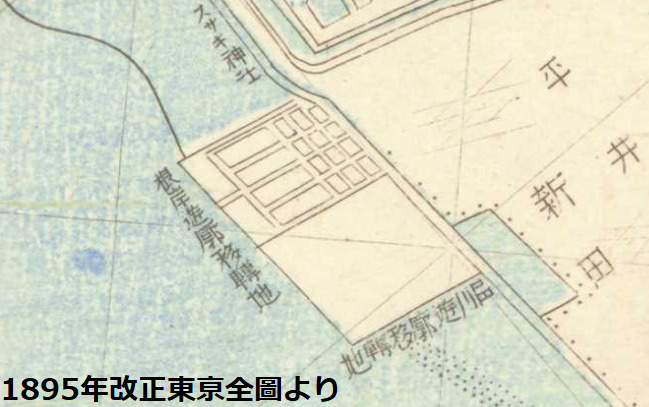 明治時代の洲崎遊郭の地図