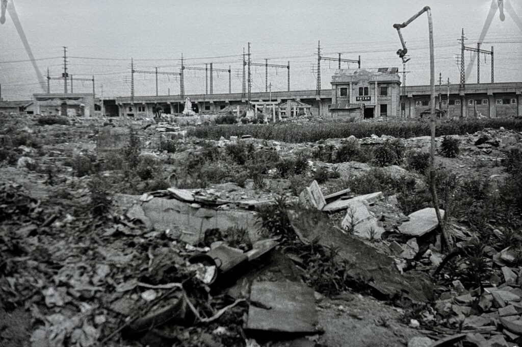 昭和20年(1945年)兵庫駅付近空襲後の写真