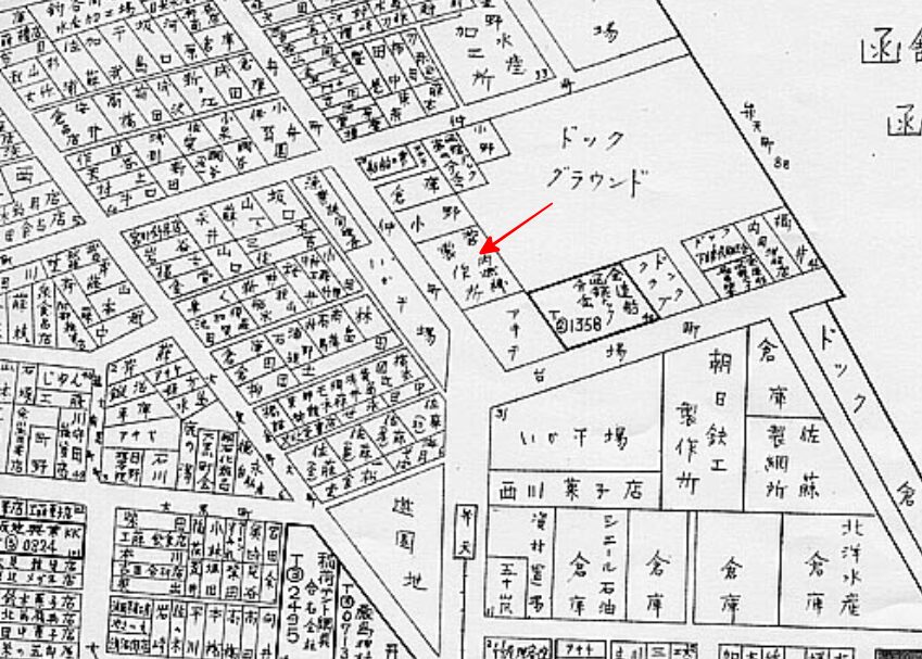 函館鉄砲小路の場所
