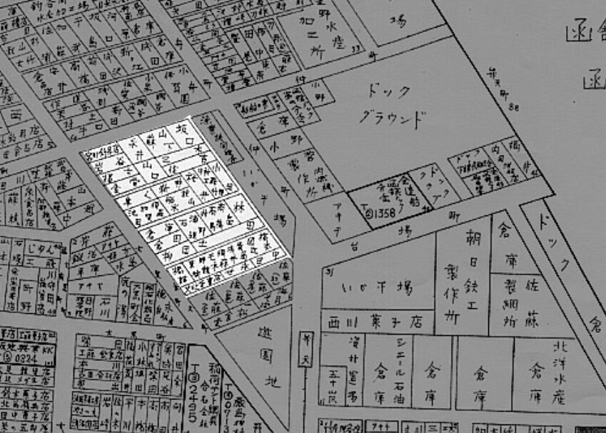函館の弁天の鉄砲小路