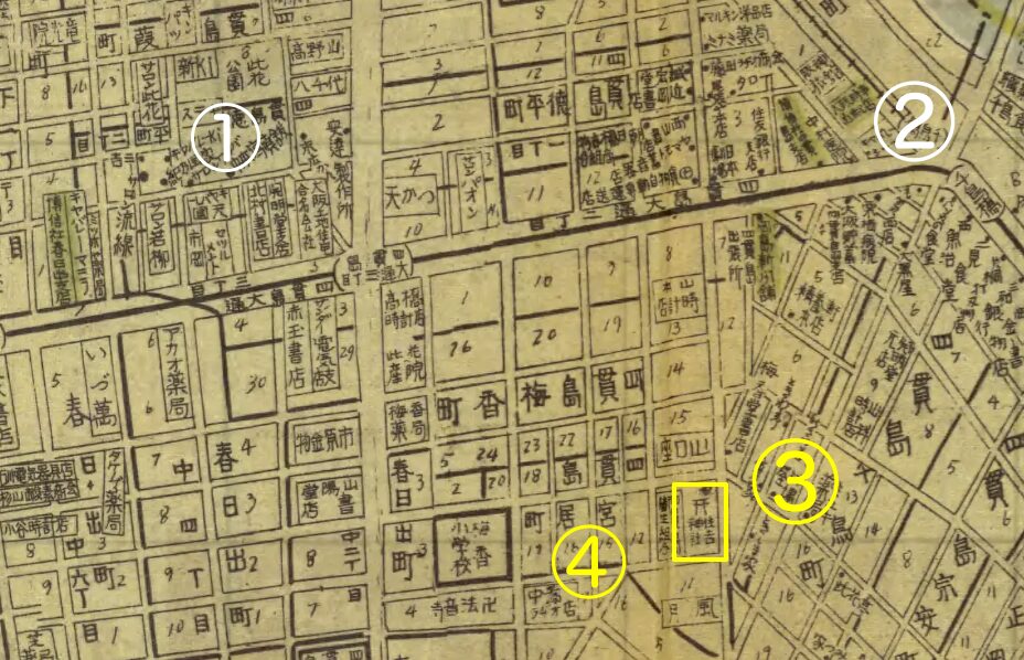 大阪市此花区、此花カフェー街と千鳥町の売春窟