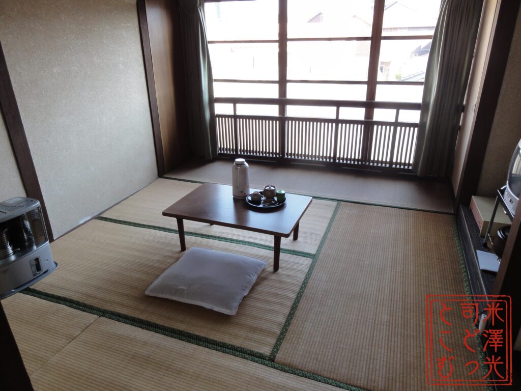 萩の遊郭旅館芳和荘の中。